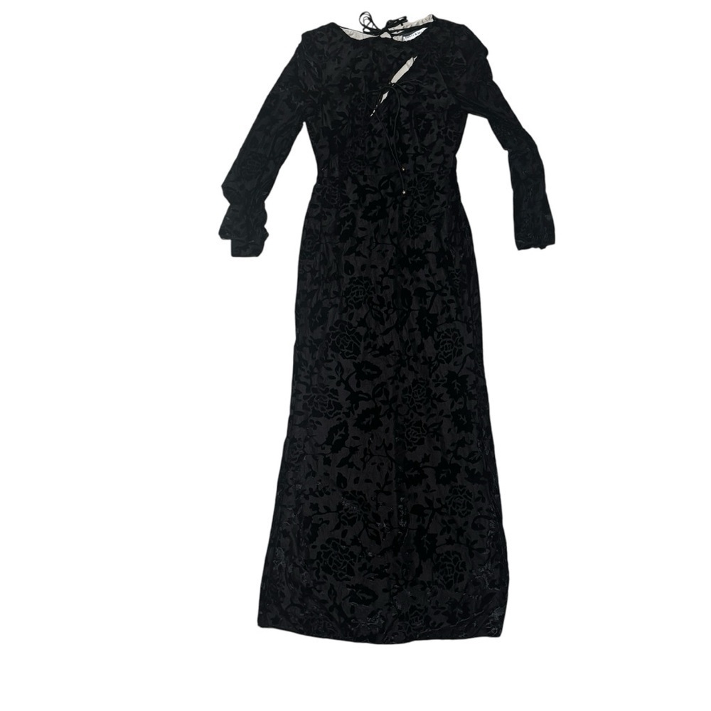 SAINTS & SECRETSElegant Black Floral Dress SIZE M